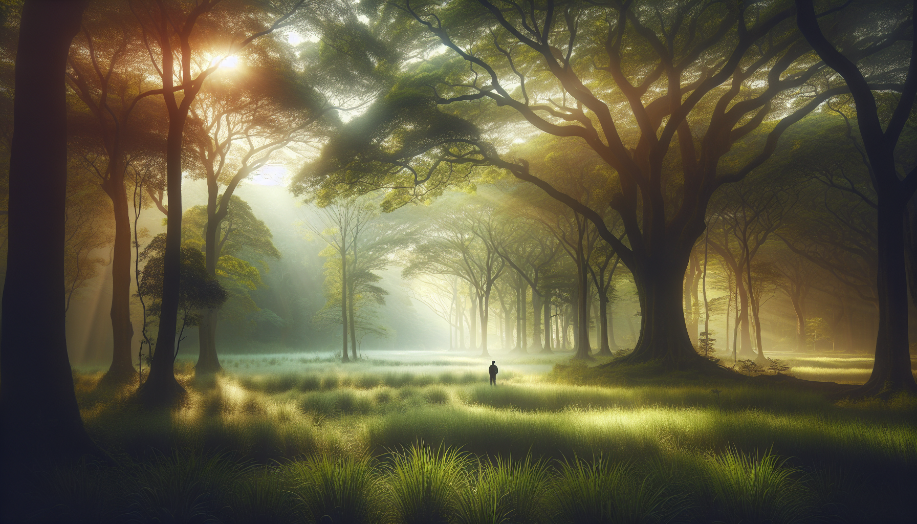 Stille der Bäume: Eine Meditation über Präsenz